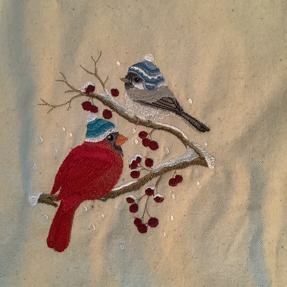 Tote Bag Small Winter Birds Unbranded - Picture 3 of 8